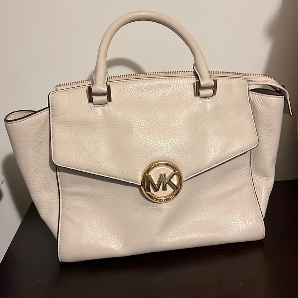 Michael Kors White Satchel Bag